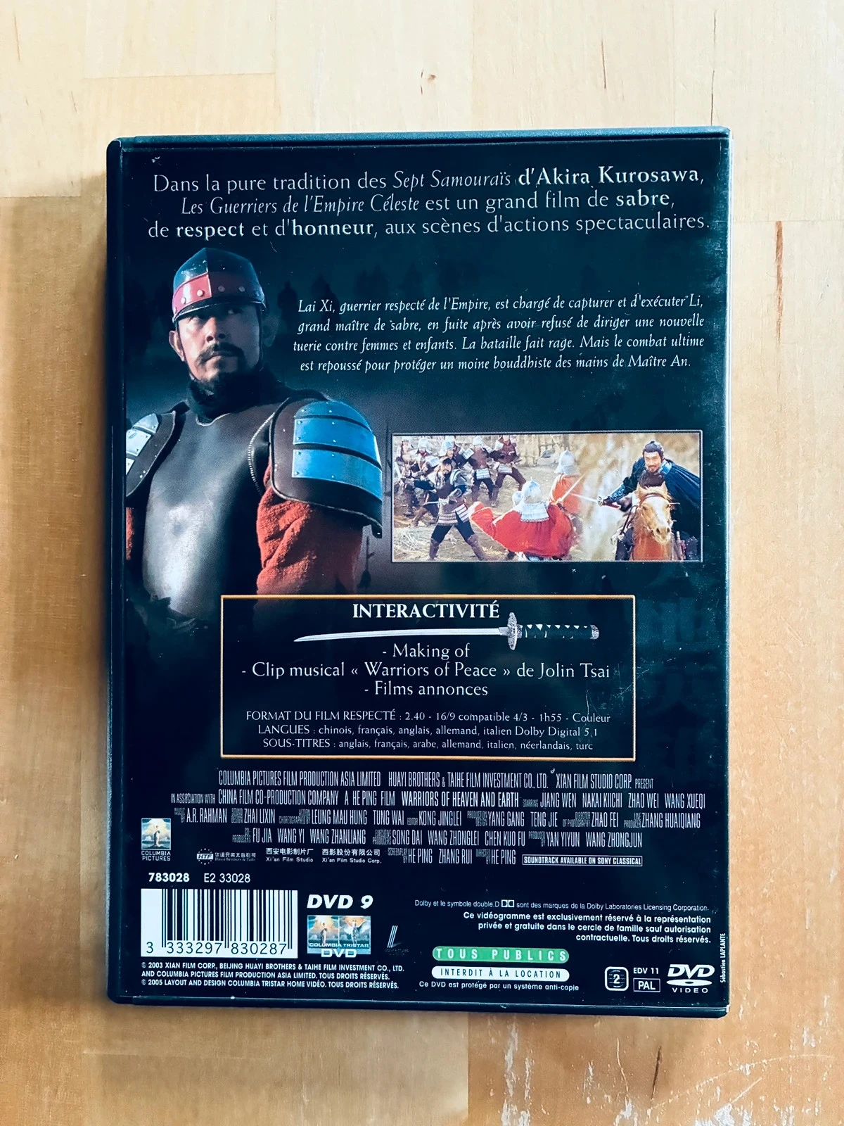DVD Los guerreros del imperio celestial. – photo 3